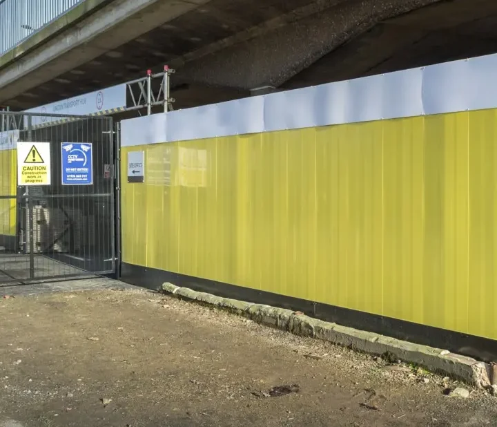 Go hoard pvc on ground hoarding