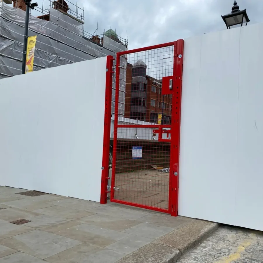 Gohoard in ground steel pedestrian gate